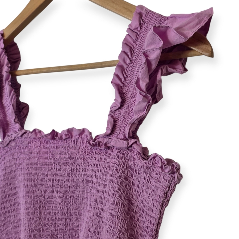 Hill House The Elizabeth Nap Dress in Lilac Sky Poplin Medium - Picture 11 of 12